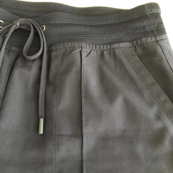 Hyba Lightweight Pull On Jogger Pants Ribbed Drawstring Waist + Cuffs Navy Sz S - Picture 13 of 14